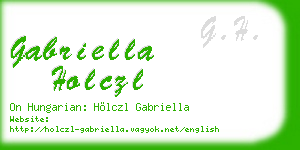 gabriella holczl business card